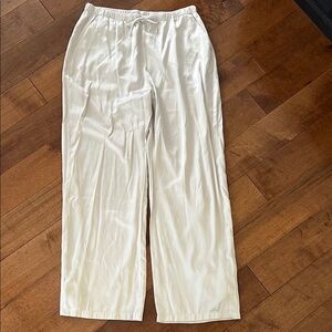 A&F Cream Wide-Leg Pants
